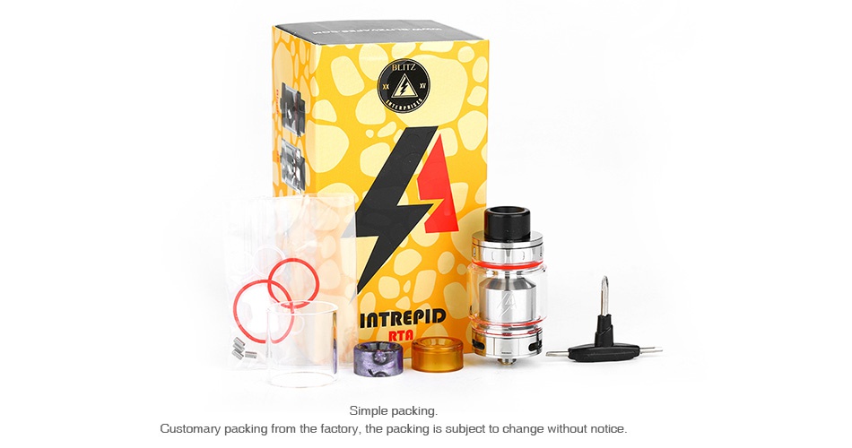 Blitz Intrepid RTA 3.5ml M IATREPID Customary packing from the factory the packing is subject to change without notice