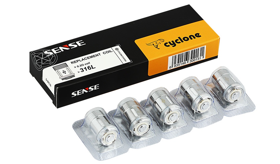 Sense Cyclone Subohm Replacement Coil 5pcs 16L SENSE