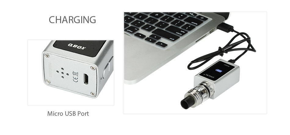 SMOK QBOX TC Box MOD 1600mAh CHARGING cro usb Port