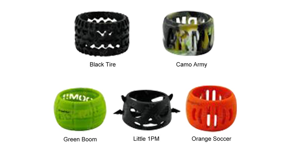 Freemax Silicone Decorative Ring for 24mm Tank Black Tire Camo Army Green boom Little 1PM Orange Soccer