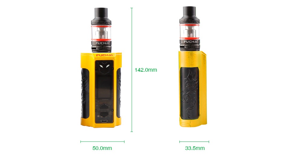 Fuchai MT-V 220W TC Kit with ST3 Tank FUCHAI FUCHAl 2 8 Black Blue Orange