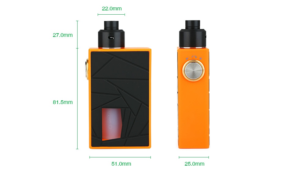 Arctic Dolphin Crea BF Squonk Kit Orange White Blue Black