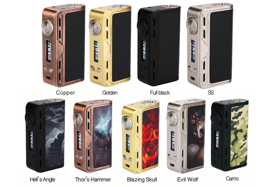 Smoant Charon TC 218 Box MOD Coppe Fu  black Hell S Angle Thors Hammer Blazing skull Evil Wo  Camo