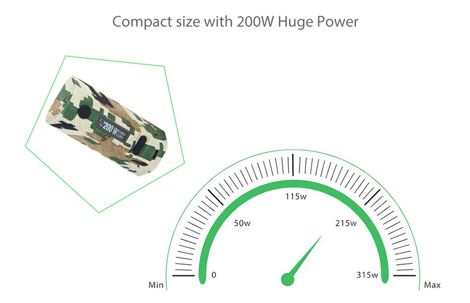 Smoant Battlestar 200W TC Box MOD Compact size with 200W Huge power 115w 50w 2151 315W