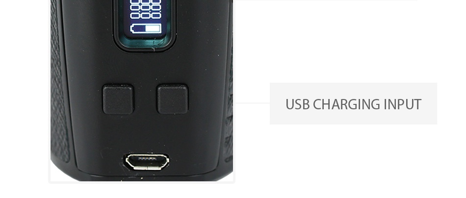 Hugo Vapor HUGO133 200W TC Box MOD USB CHARGING INPUT