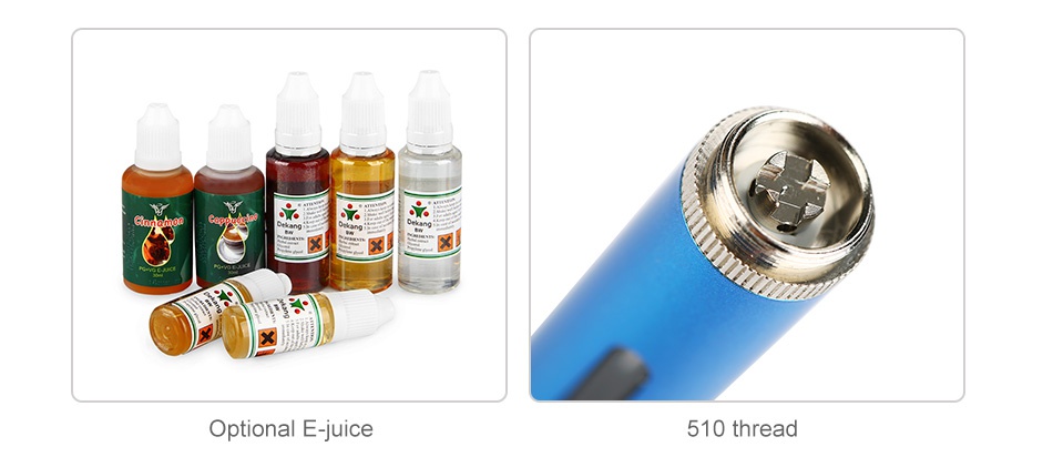 VapeOnly vPen Atomizer 1ml 2pcs Optional E juice 510 thread