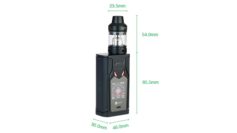 Vaptio Super Bat 220W TC Kit with Frogman Tank 23 5mm 85 5m Omm