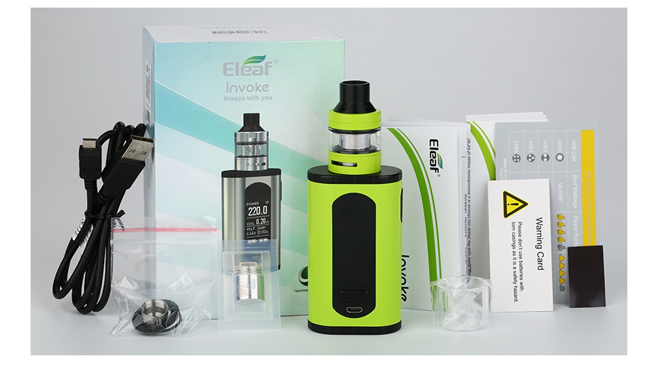 Eleaf Invoke 220W with Ello T TC Kit E  6 e O