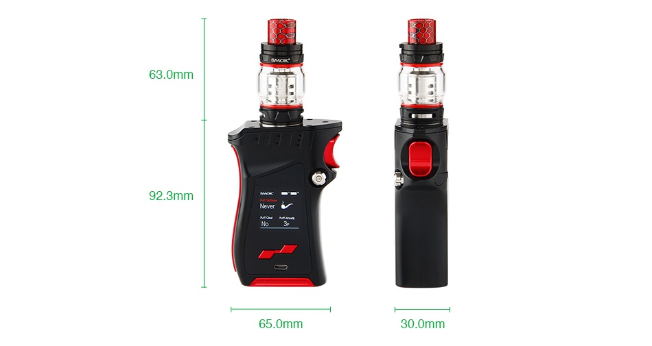 SMOK MAG 225W TC Kit with TFV12 Prince 63 0mm 923mm 65 0mm 30 0mm