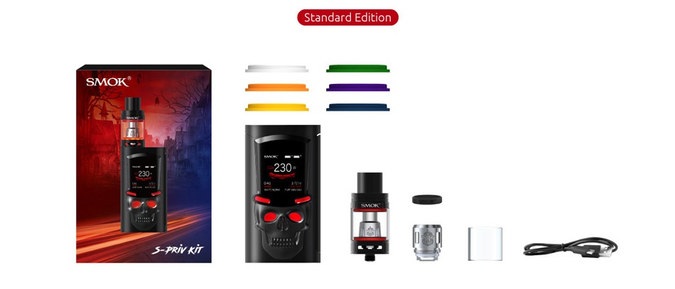 SMOK S-Priv 230W TC Kit with TFV8 Big Baby Standard Edition SMOF S PR y KT