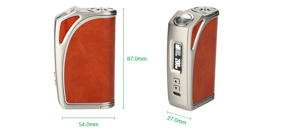 EXUS ARK 200W TC Box MOD 87 0mm    54 0mm