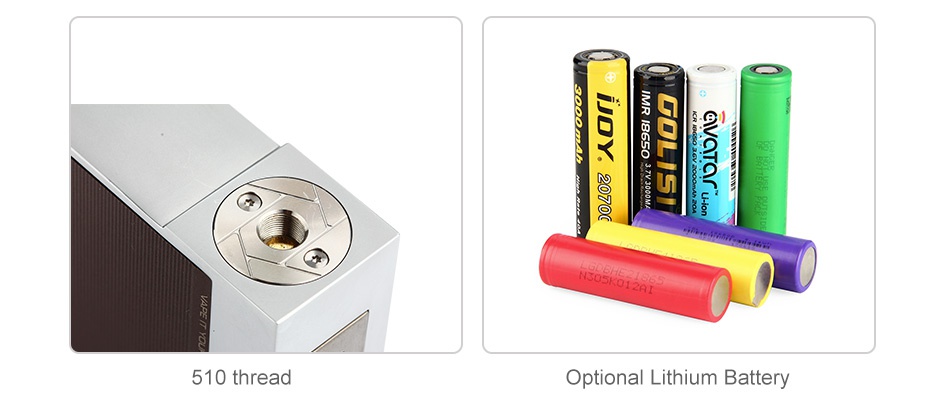 VOOPOO Alpha One 222W TC Box MOD    510 thread Optional Lithium Battery
