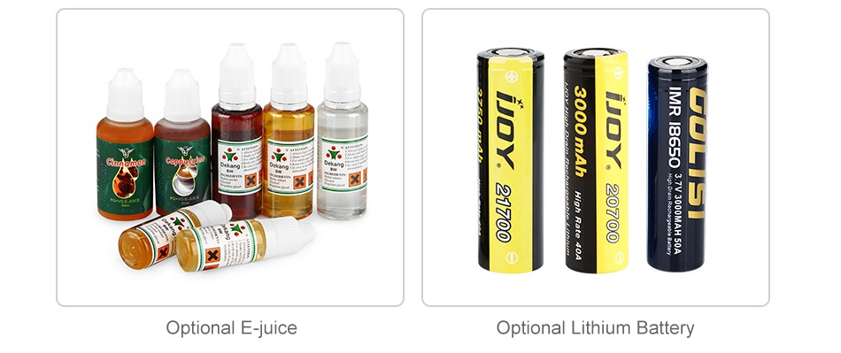 IJOY CAPO 100W 20700 Squonker MOD 3000mAh Optional E juice Optional Lithium Battery