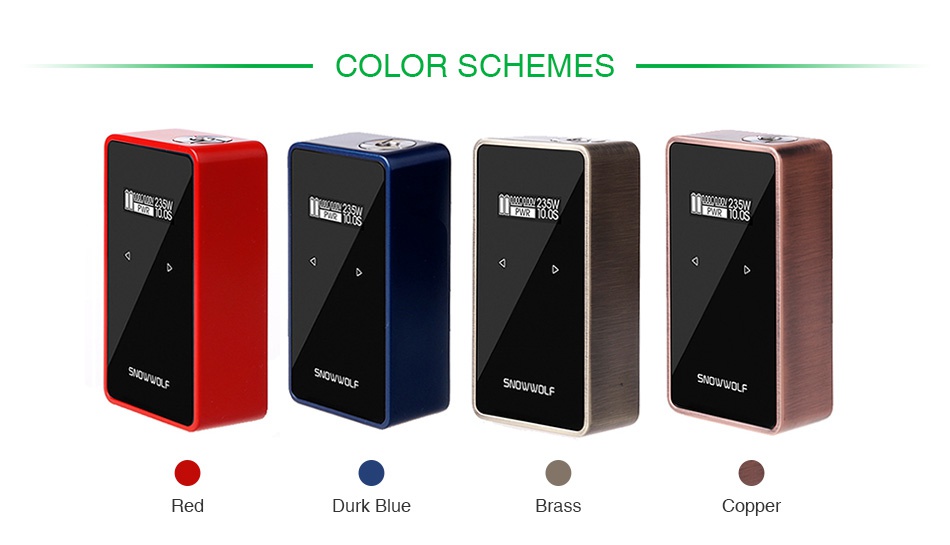 SNOWWOLF 200W C TC Box MOD SNOWWOLF U B  Touch burron