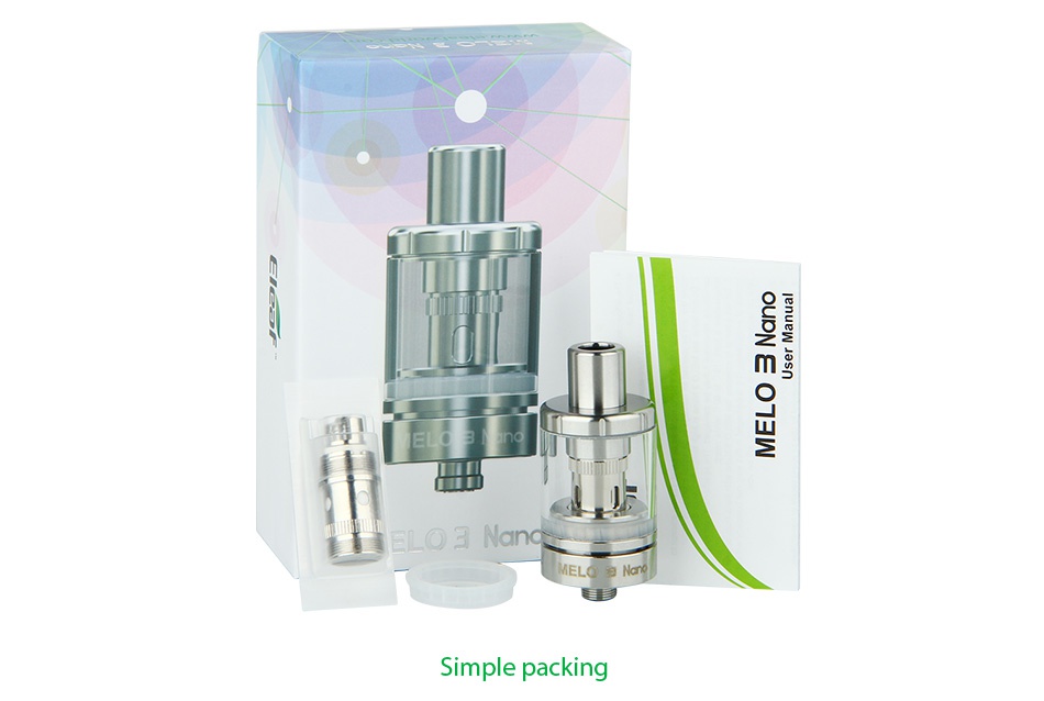 Eleaf Melo 3 Nano Atomizer 2ml m s Simple packing