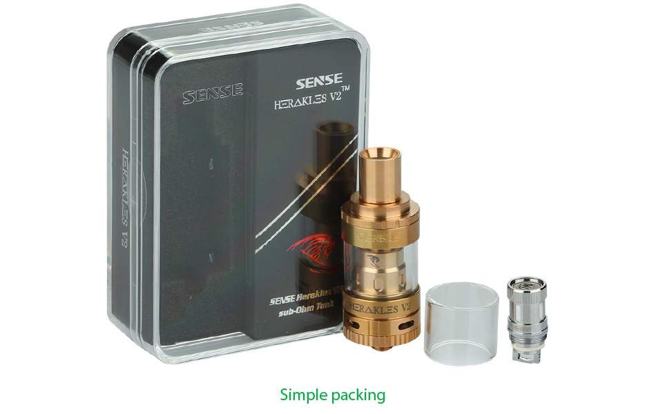 Sense Herakles V2 Subohm Tank 2ml SENSE SENSE HERAKLES V sub oh Simple packing