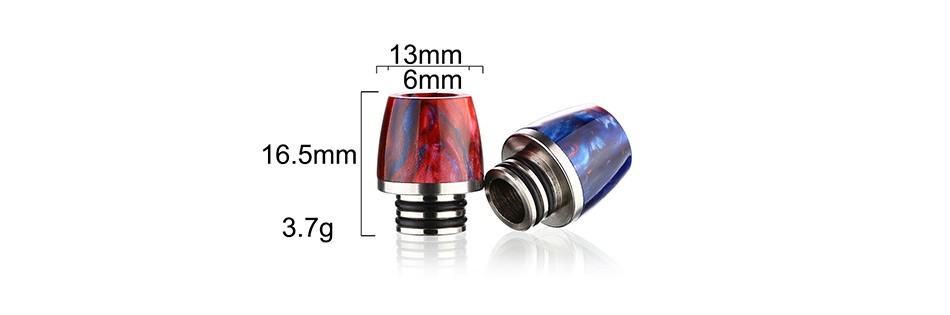 Sailing SS Epoxy Resin 510 Drip Tip SL230 13mm 6mm 16 5mm 3 7g