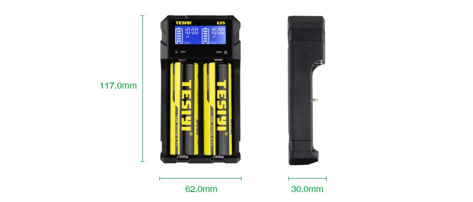 TESIYI E2S Intelligent Battery Charger  9  117 0mm 620m m 30 0mm
