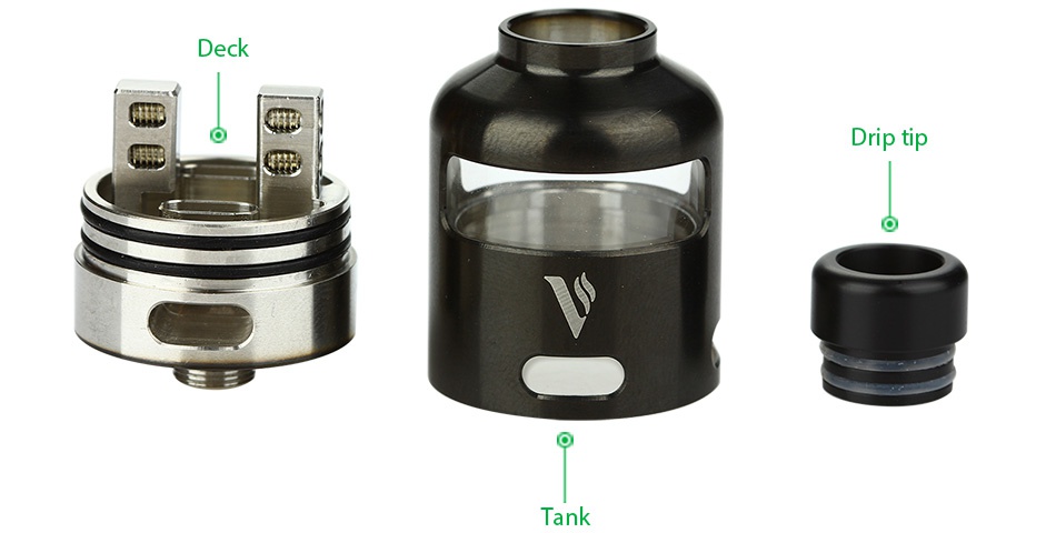 Vaporesso Nalu RDA Tank Deck Drip tip Tank