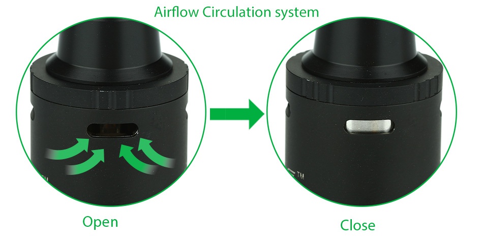 OBS Cheetah RDA Tank Airflow Circulation system Open Close