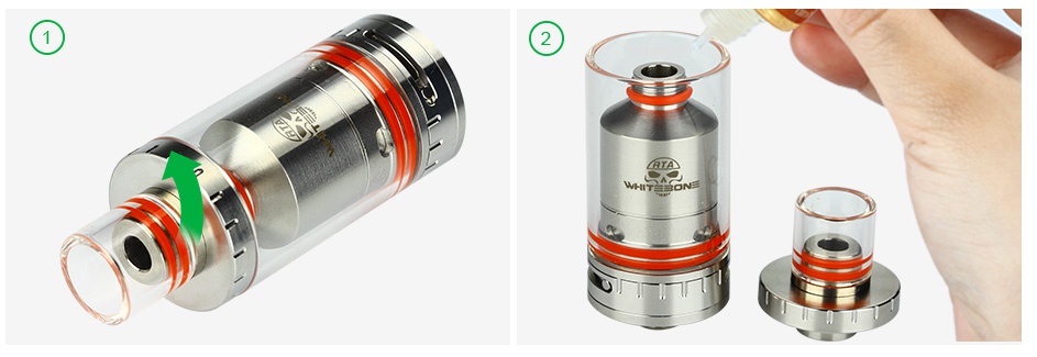 OUMIER White Bone RTA Atomizer 2.5ml  B