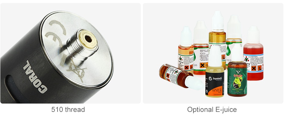Eleaf Coral RDA Atomizer   510 thread Optional E juice
