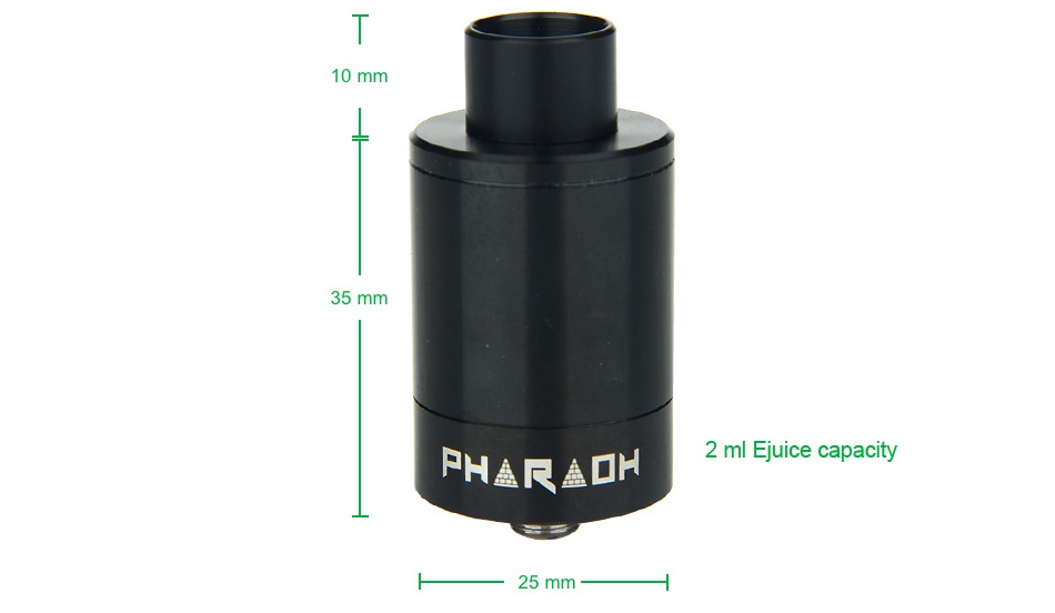 Digiflavor Pharaoh 25 Dripper Tank 10 mm 35 mm FH R DH 2 ml Juice capacity H 25 mm