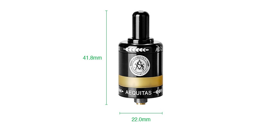 Asvape Zeta MTL RTA 2.5ml 1 8mm EQUITAS 22 0mm