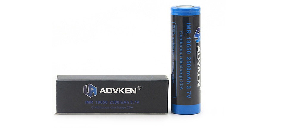 Advken IMR 18650 High-drain Li-ion Battery 20A 2500mAh I ADVKEN MR186502500mAh3 7V