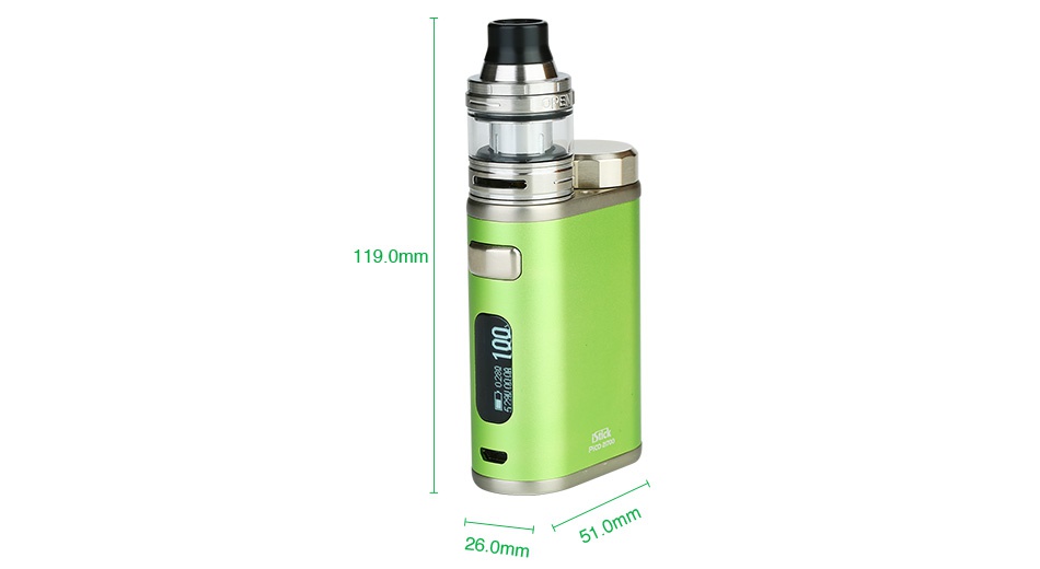 Eleaf iStick Pico 21700 100W with Ello TC Kit 4000mAh 1190mm 260mm