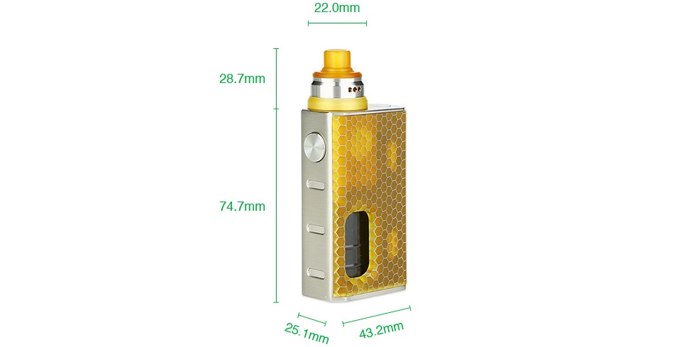 WISMEC Luxotic BF Box Kit with Tobhino 22 0mm 28 7mm 2