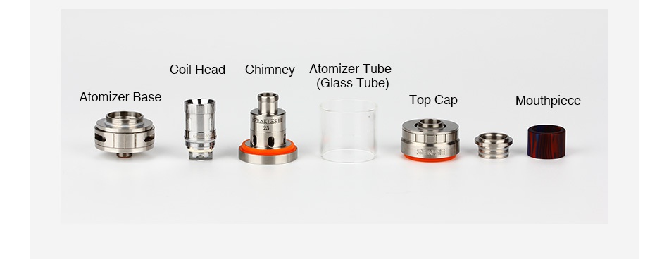 Linkedvape Arrow 230W with Herakles 3 TC Kit Coil Head Chimney Atomizer Tube  Glass Tube    m