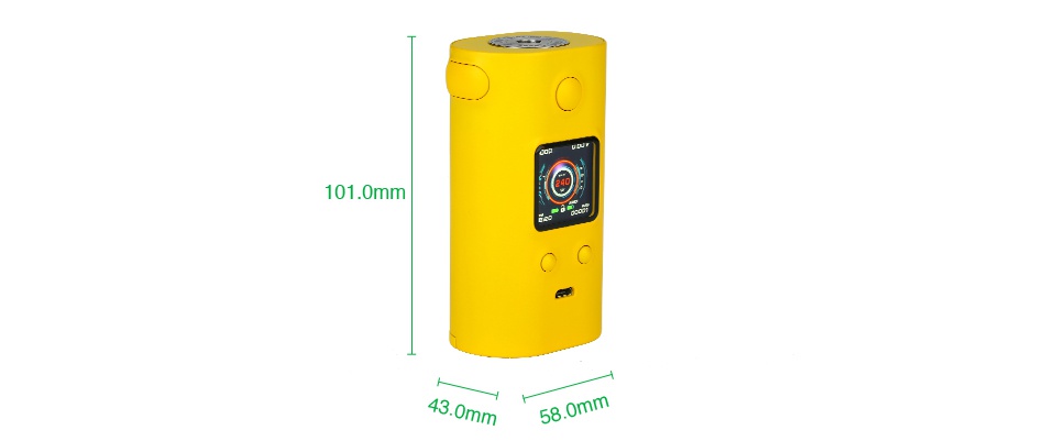 AIMIDI Curve V8 240W 20700 TC Box MOD 01 0mm 43 0mm 58