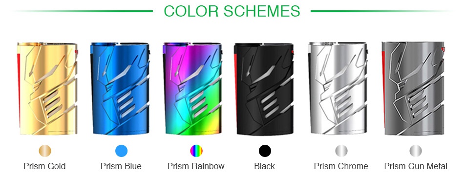 SMOK T-Priv 3 300W TC Box MOD COLOR SCHEMES rism gold Prism blue rism rainbow Prism chrome Prism gun metal