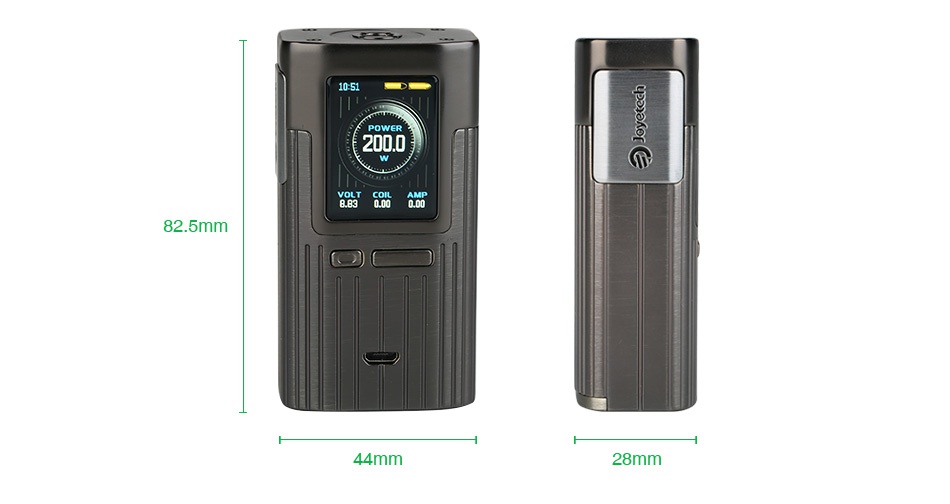 Joyetech ESPION 200W TC Box MOD 883 0 00 000 82 5mm 44mm 28mm