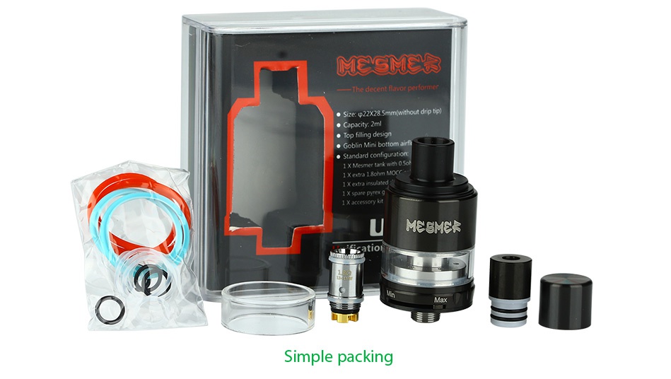 UD Mesmer-GL Tank 2ml MESMEU3 ecent flavor Simple packing