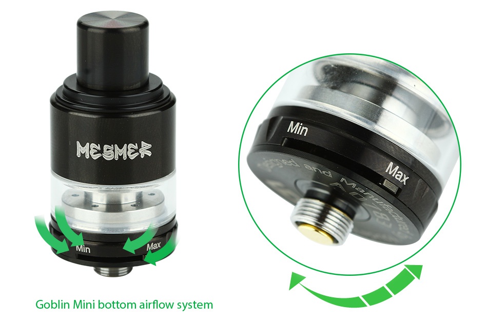 UD Mesmer-GL Tank 2ml MESMER Goblin Mini bottom airflow system