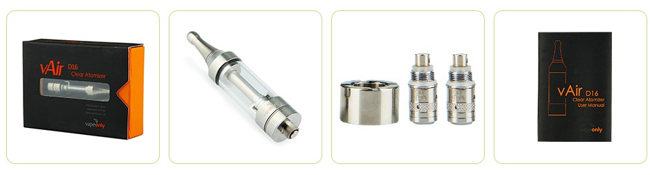 VapeOnly vAir D16 Clear Atomizer 2ml 1   r