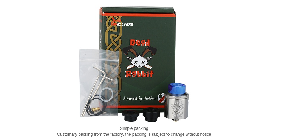 Hellvape Dead Rabbit RDA ELLVBPE 1  packing from the factory  the packing is subject to change wi otice
