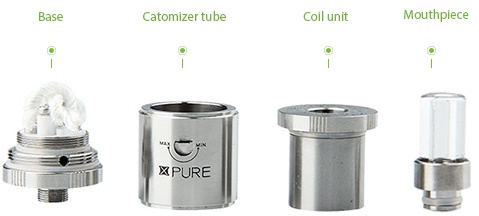 SMOK XPURE RDA Atomizer Base Atomizer tu be Coil unit Mouthpiece X PURE