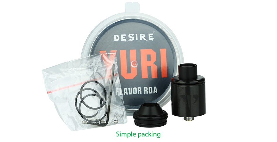 Desire Yuri RDA DESIRE AUR FLAVOR RDA Simple packing