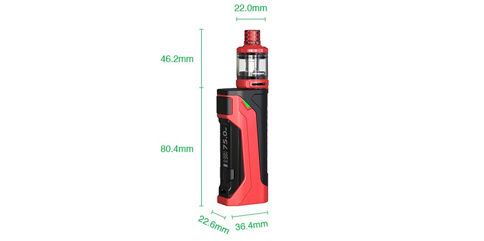 WISMEC CB-80 with Amor NS Pro TC Kit 22 0mm 46 2mm 80 4mm