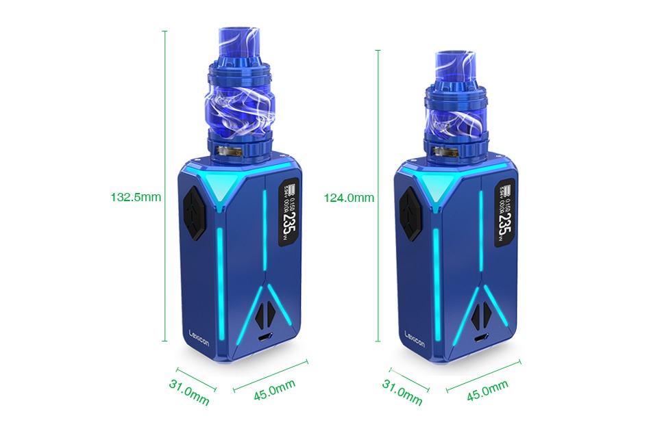 Eleaf Lexicon 235W TC Kit with ELLO Duro 132 5mm 1240mm 45 0mm