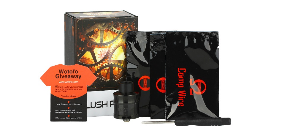 WOTOFO Lush Plus RDA Wotofo Giveaway USHF