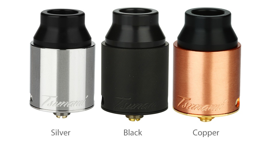 GeekVape Tsunami Pro 25 RDA Silver Black Copper