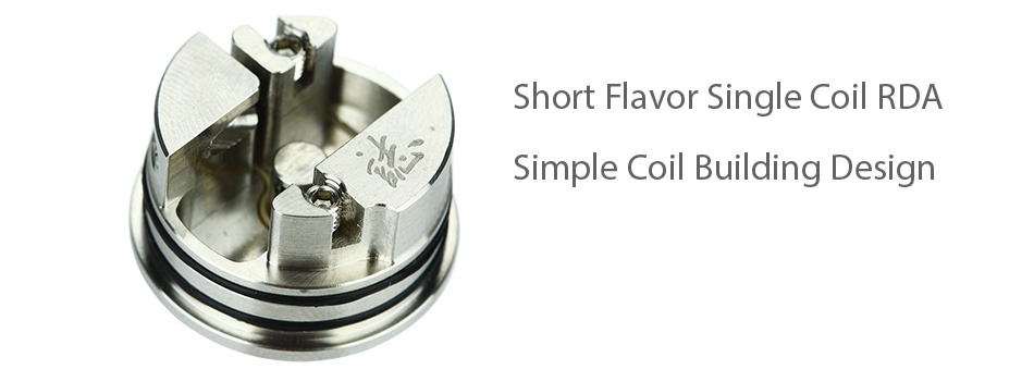 Advken Gorge RDA Short Flavor Single coil rda Simple Coil Building design