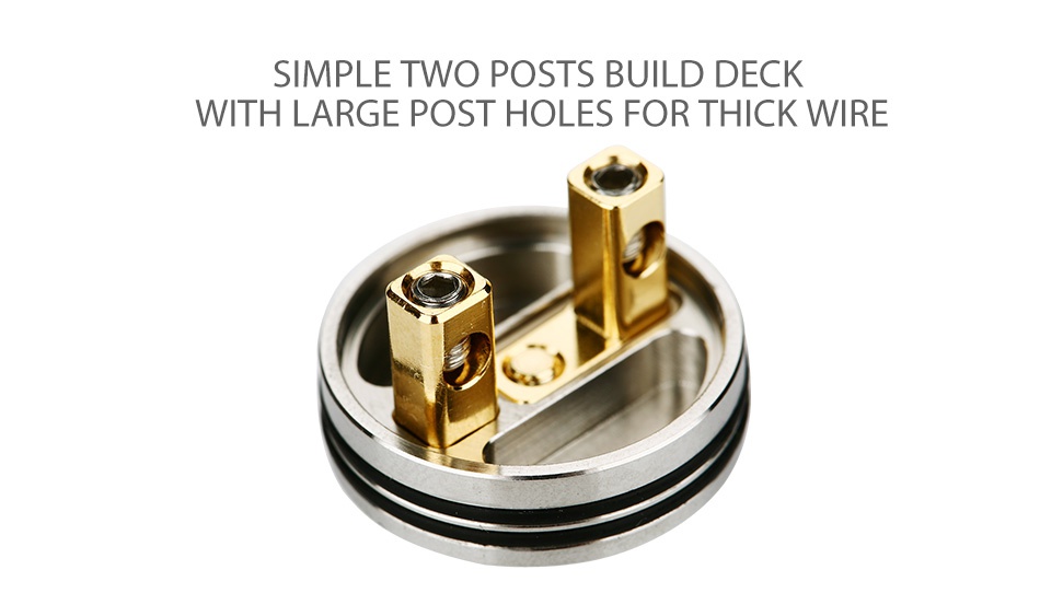 Envii Yeti RDA SIMPLE TWO POSTS BUILD DECK WITH LARGE POST HOLES FOR THICK WIRE