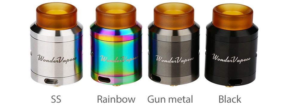 Wondervape RDA SS Rainbow Gun metal Black