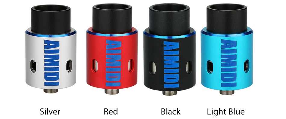 AIMIDI Vapor RDA Tank Silver Red Black Light Blue