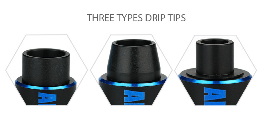 AIMIDI Vapor RDA Tank THREE TYPES DRIP TIPS